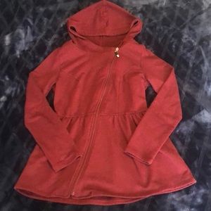 Size Small ModCloth Maroon Zip-up Jacket